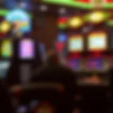 An intricate layout of a video poker machine showcasing its features and controls