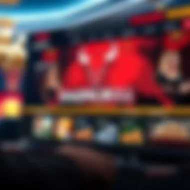 Raging Bull Casino Homepage Screenshot of Raging Bull Casino homepage highlighting user interface