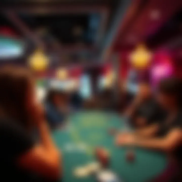 Visitors enjoying leisure activities in a casino environment