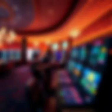 Bally's Exciting Gaming Atmosphere Vibrant gaming floor at Bally's