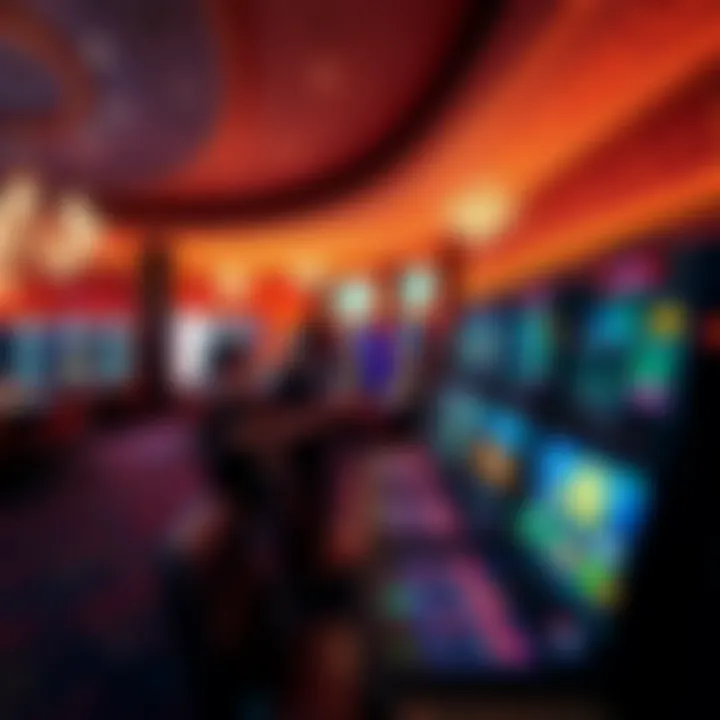 Bally's Exciting Gaming Atmosphere Vibrant gaming floor at Bally's