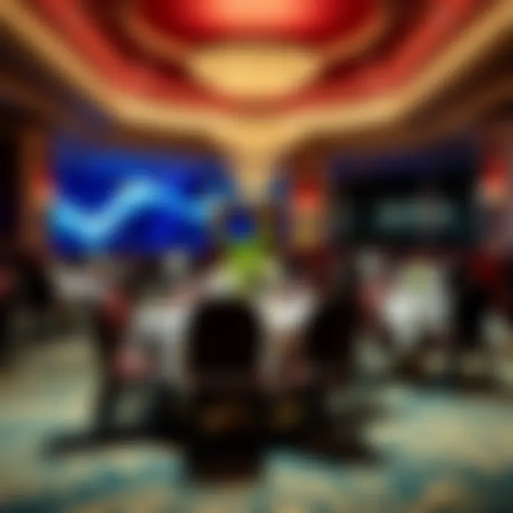 Elegant dining area in Bally's Tunica