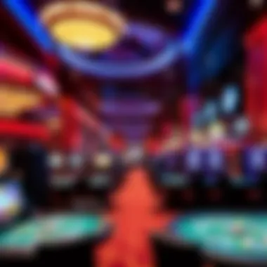 Luxurious gaming floor at Bally's Tunica