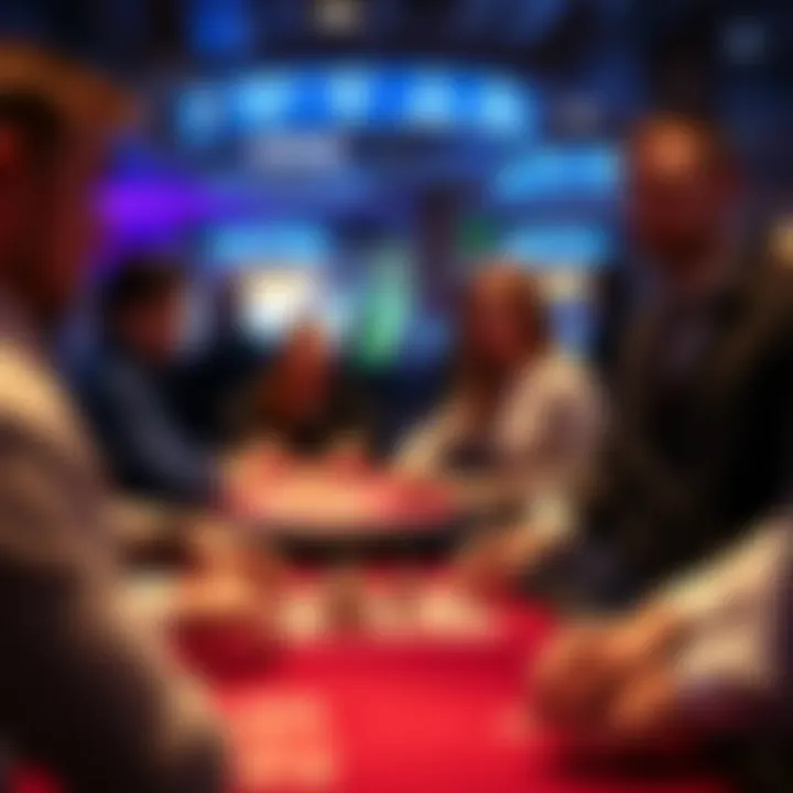 Professional vendors showcasing their offerings at a casino event