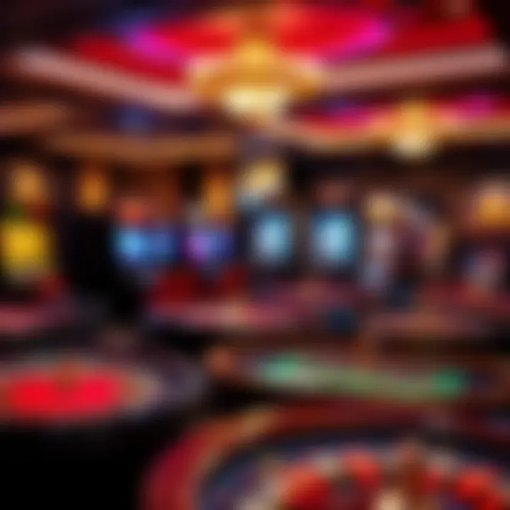 Various casino games displayed at an event