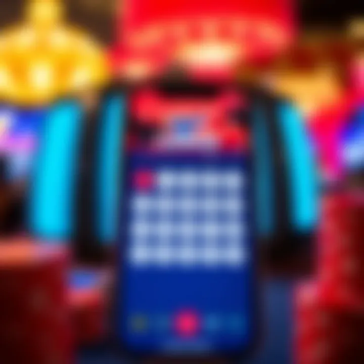 User interface of the West Virginia Lottery App showcasing its design and layout