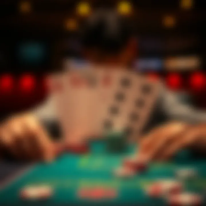 An illustration of different blackjack strategies represented visually