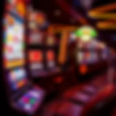 Vibrant red-themed slot machine with exciting graphics