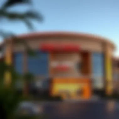 Exterior view of Del Lago Casino showcasing its modern architecture.