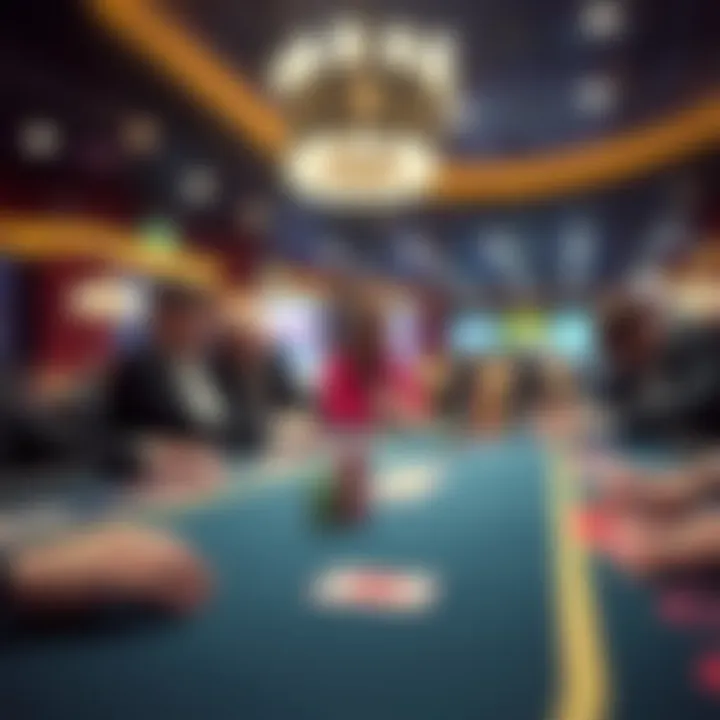 Strategic game selection at a casino table