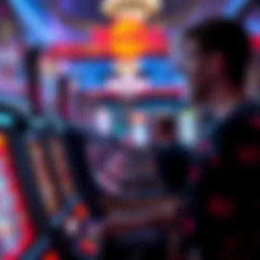 A player engaging in an exciting slot game