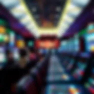 The lively atmosphere of the gaming floor