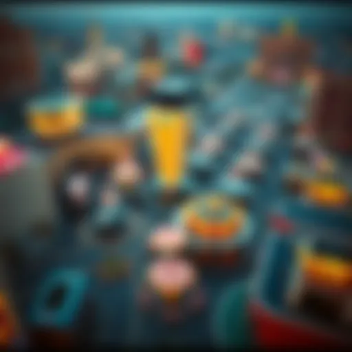 Aerial view of a bustling casino complex in Las Vegas