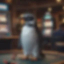 Engaging visual of the penguin slot game interface highlighting unique features