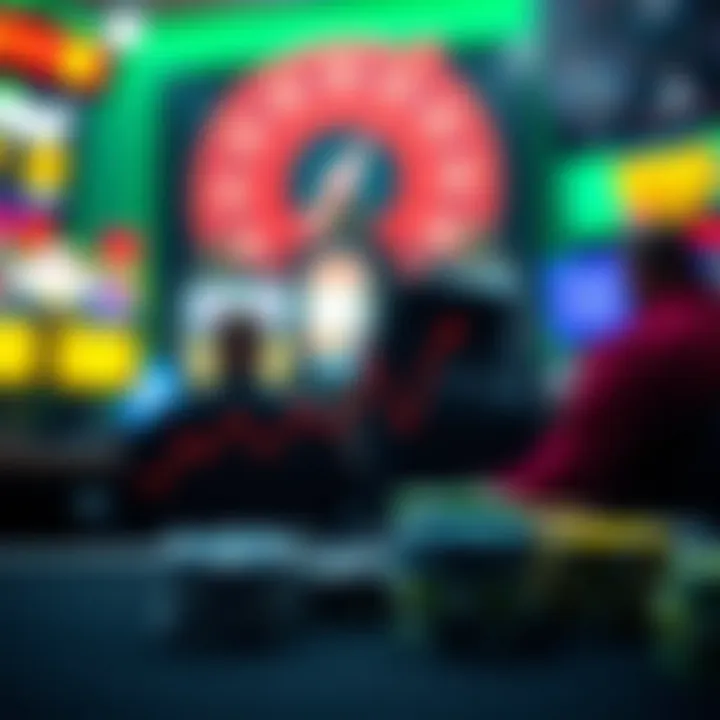 Graph illustrating financial trends in gaming