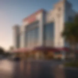 Exterior view of Casino Davie showcasing its modern architecture