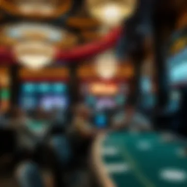 Luxurious casino amenities including fine dining and entertainment areas