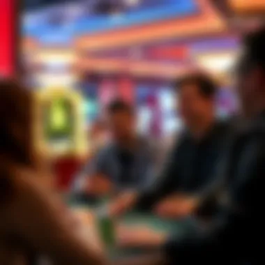 Visitors enjoying a responsible gambling experience at a casino