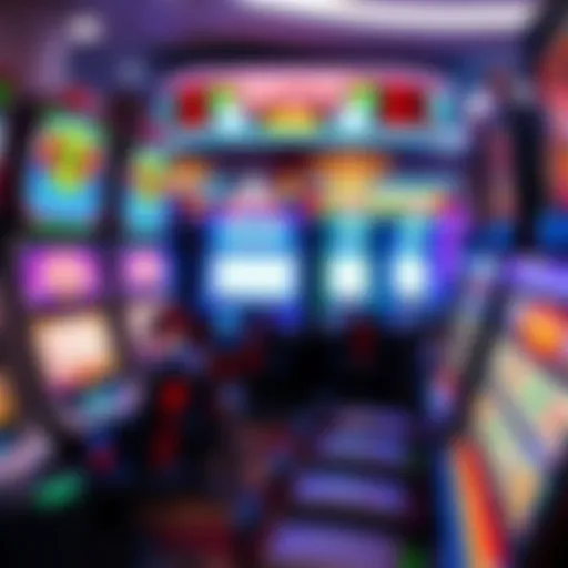 Vibrant casino slot machine display