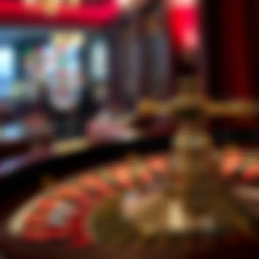 European roulette wheel with distinct layout