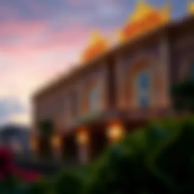 Exterior view of a luxurious casino