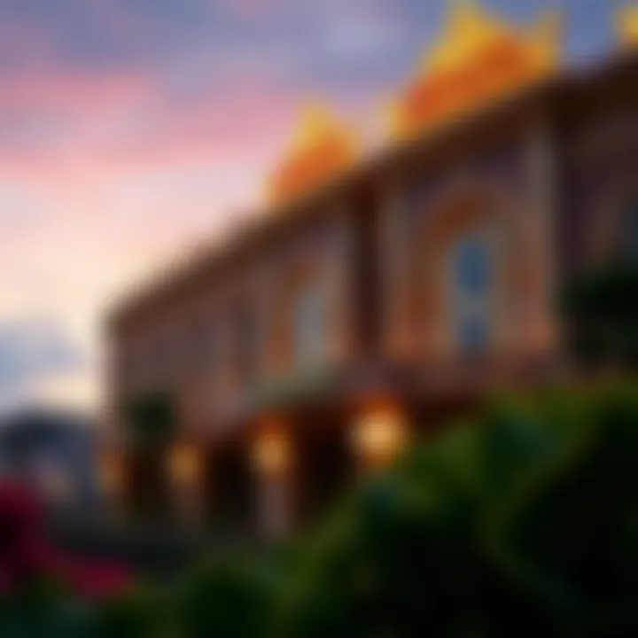 Exterior view of a luxurious casino