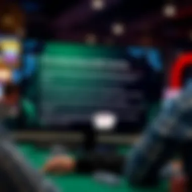 Responsible gaming tips displayed on a screen