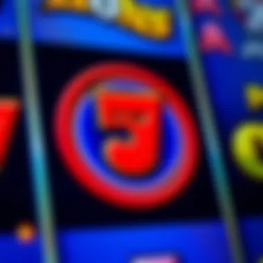 Close-up of bonus round symbol on a slot game screen