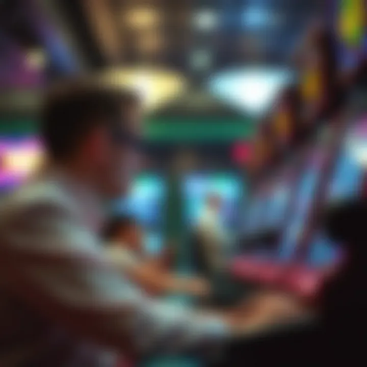 A strategic player contemplating their next move in video poker