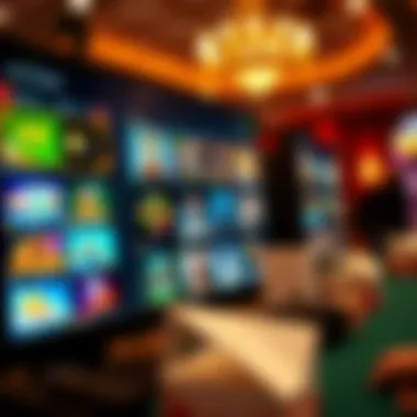 An engaging online gaming interface with various game options displayed