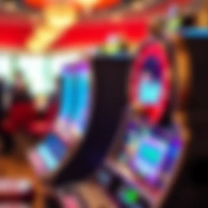A detailed infographic showcasing technological advancements in slot machines.