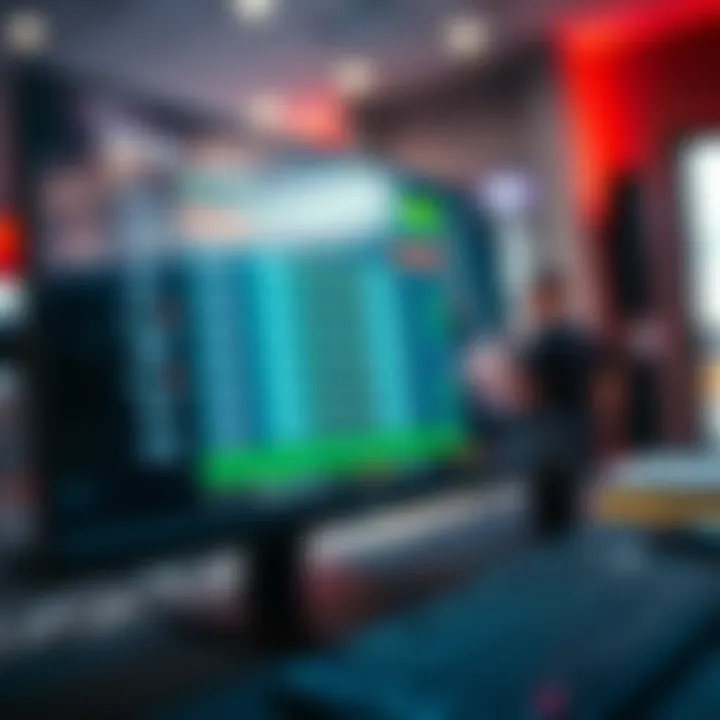 A sophisticated betting platform interface on a computer screen