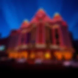 Exterior view of the largest casino in Reno showcasing its grandeur