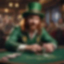 An enchanting depiction of the Lucky Leprechaun slot game interface
