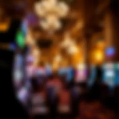 A luxurious gaming environment within Mandalay Bay Casino highlighting the ambiance and decor.