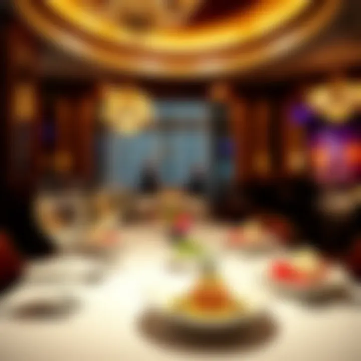 Gourmet dining experience at MGM Bellagio