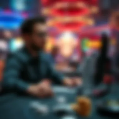 An illustration of online gaming excitement