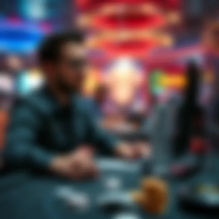 An illustration of online gaming excitement