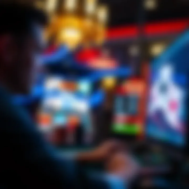 A user-friendly interface of a popular online poker site