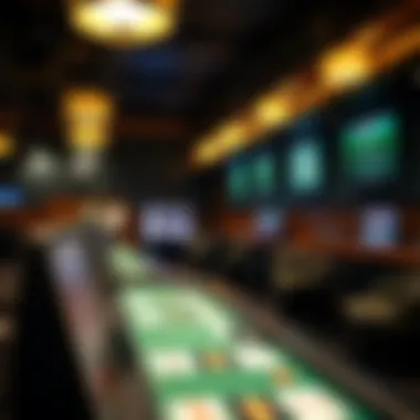 A cozy lounge area at Presque Isle Downs, focused on promoting responsible gambling with informative materials.