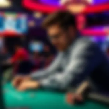 Promoting Responsible Gaming Online A person engaging in responsible gaming practices