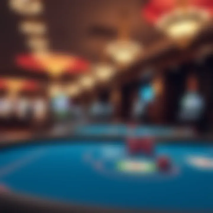 Exploring Online Casino Environments Virtual casino atmosphere with gaming tables