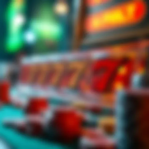 Visual representation of scatter symbols in slot gaming