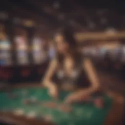 Vibrant display of online casino games