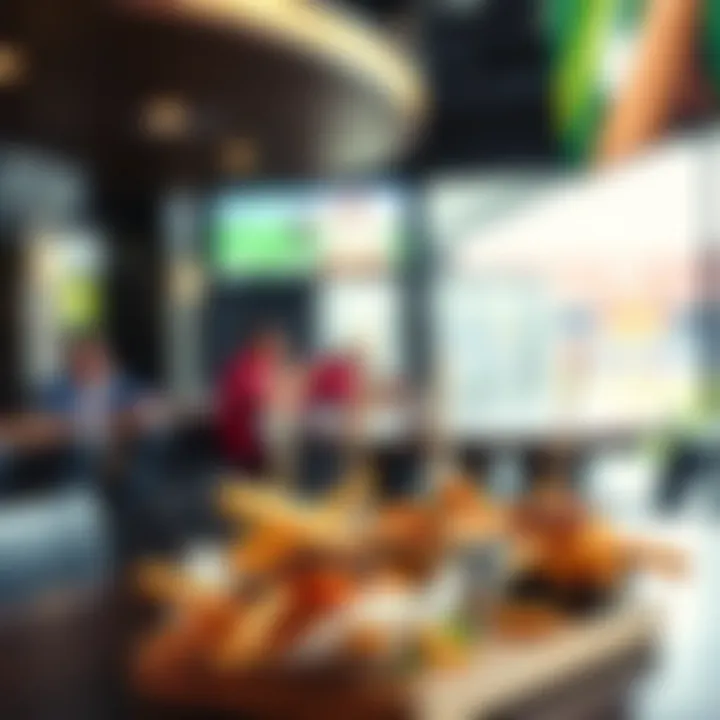 Culinary delights served in a stadium sports bar, featuring gourmet game-day snacks