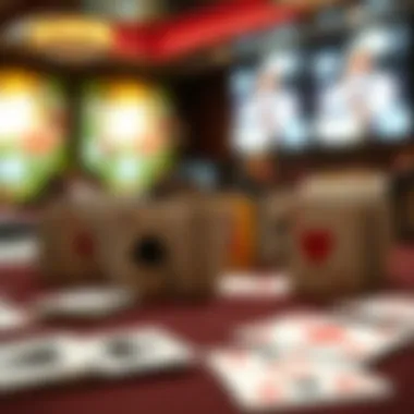 Diverse variations of card games displayed on a table