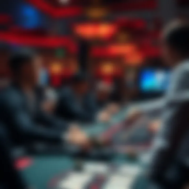 An engaging casino environment showcasing players at the table