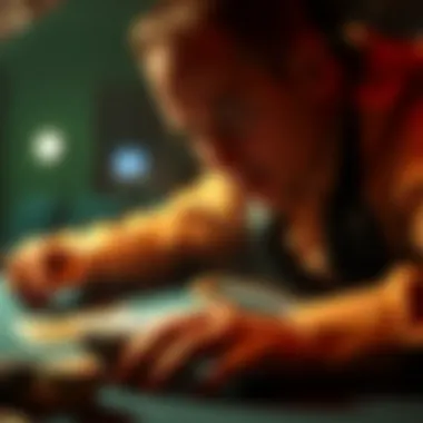 An illustration depicting the psychological factors in blackjack