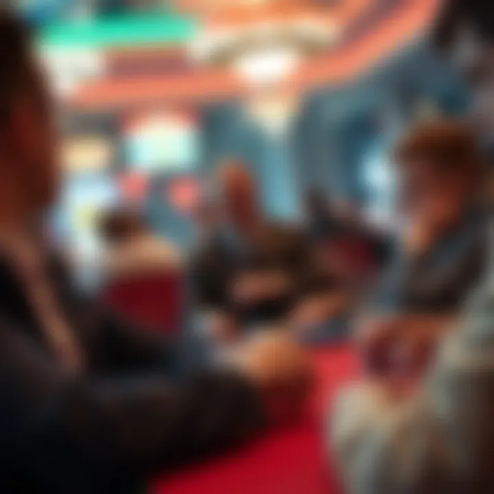 Visual representation of the socio-economic context of slot gaming