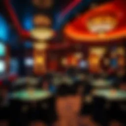 Interior view of the Encore Poker Room showcasing tables and ambiance